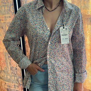 Floral Button Down Blouse